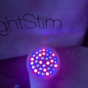 LightStim Mini for Acne Handheld LED Light Device Skin Care with zipper case
